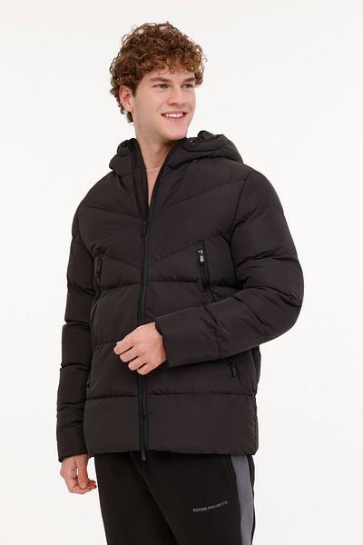 Kinetix ml Block Coat 4pr Siyah Erkek Kısa Kaban