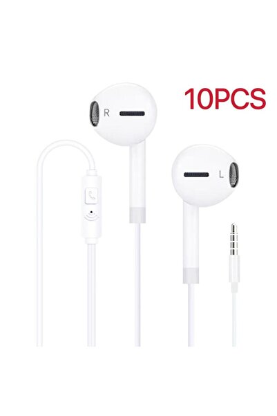 Choice1 10 قطع سماعات رأس سلكية عالمية مقاس 3.5 ملم، سماعات ستيريو سلكية مريح...