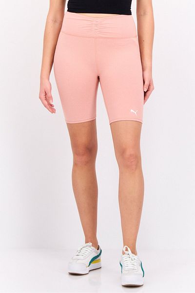 Puma Women Sportswear Fit Brand Logo Tight Shorts, Pink
