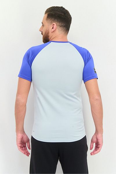 Puma Men Sportswear Fit Short Sleeves Training T-Shirt, Blue/Grey