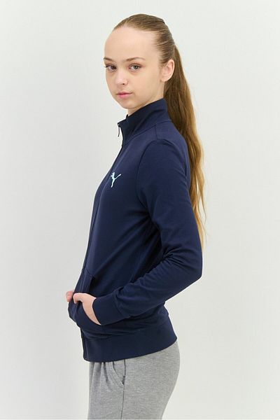 Puma Women Regular Fit Long Sleeve Outdoor Sweatshirt, Navy