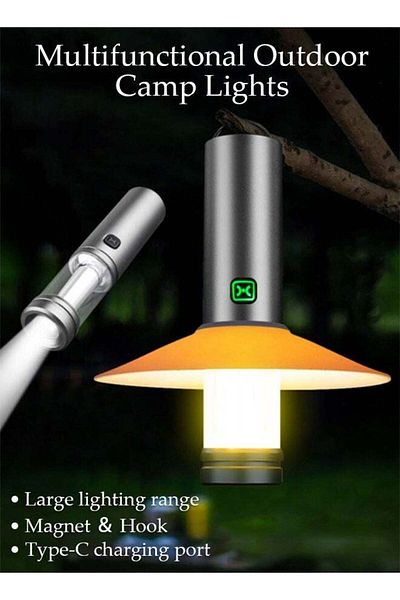 Generic DUNISO 3 in 1 LED Camping Lantern Rechargeable Camping Light With 4000mAh Power Bank Emergency Lante