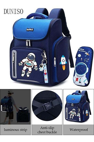 Generic DUNISO Boy's School Backpack with Pencil Case