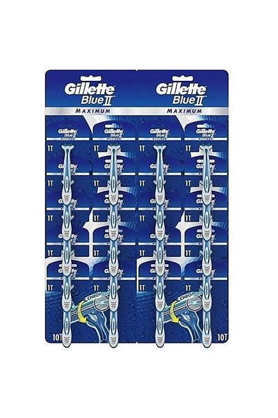 Gillette Blue 2 Maximum Razor Blades 20 Pack Disposable Shaving