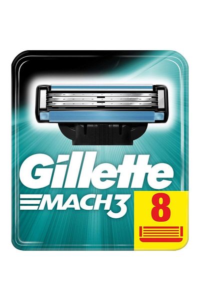 Gillette Mach3 8-Piece Spare Razor Blade Cardboard Pack
