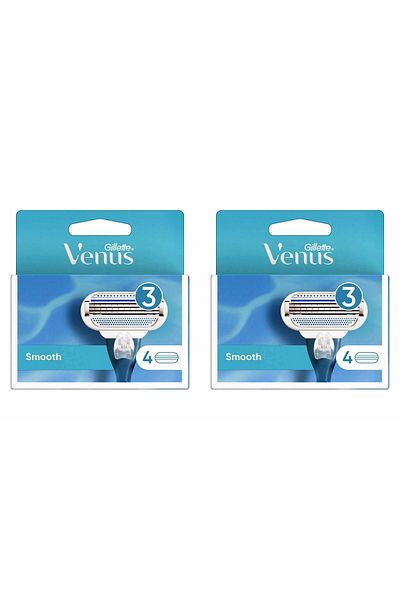 Gillette Venus Smooth Razor Blade 4 Pack Replacement - 2 Pcs