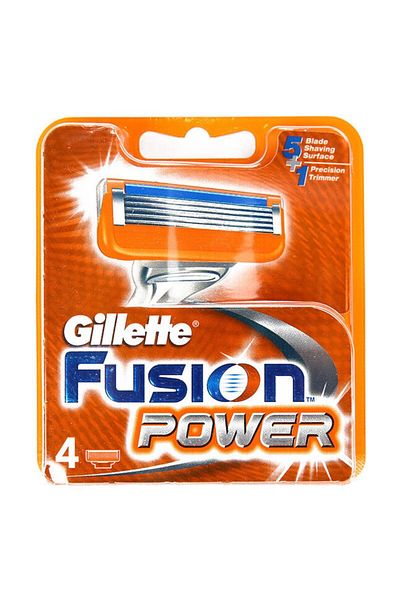 Gillette Fusion Power Replacement Shaving Blade Set of 4
