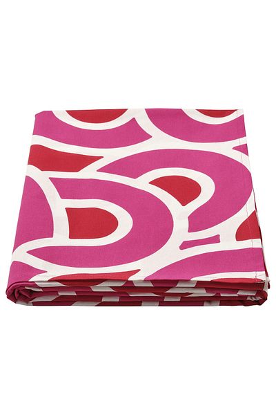 IKEA Sötrönn Tablecloth, Patterned White/bright Red Bright Pink