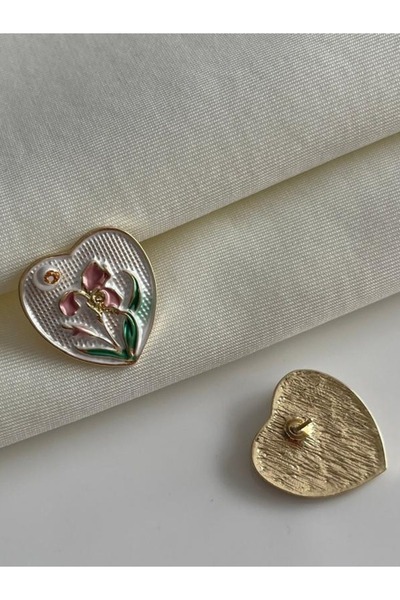 Nilsu Jewellery Accessory Vintage İncili Pembe Çiçek Detaylı Kadın Küpe