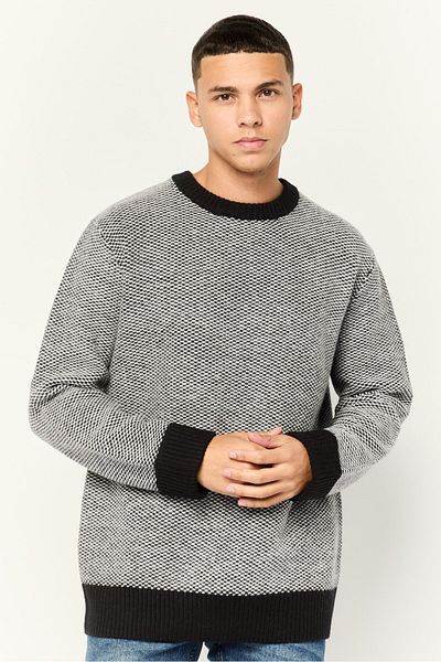 Esprit Men Crew Neck Knitted Sweater, Multicolour