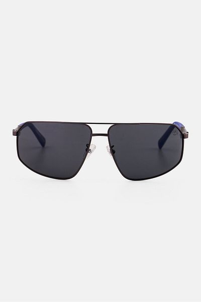 Timberland Men Tb9341h07d64 Rectangle Sunglasses, Shiny Black