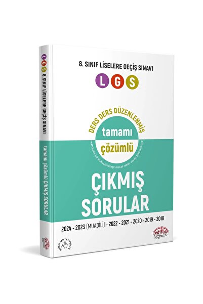Editör Yayınevi 8. Sınıf LGS Çıkmış Sorular Ve Çözümleri