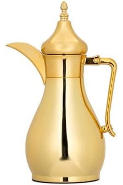 ALSAIF Coffee And Tea Vaccum Flask In Gold / Leak-proof And Keeps Drinks Hot 0.35 Liter