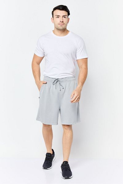 gaiam Men Brand Logo Basic Shorts, Grey