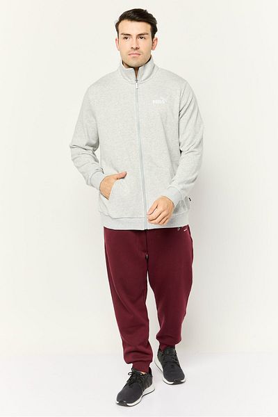 Puma Men Sportswear Fit Long Sleeve Outdoor Sweatshirt, Light Grey
