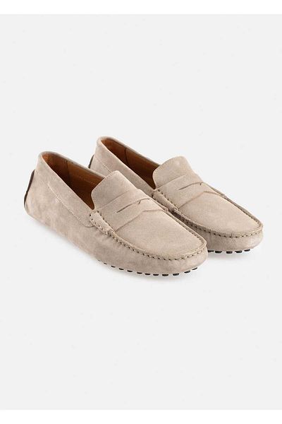 Boris Becker Noeva Stone Color Suede Loafer