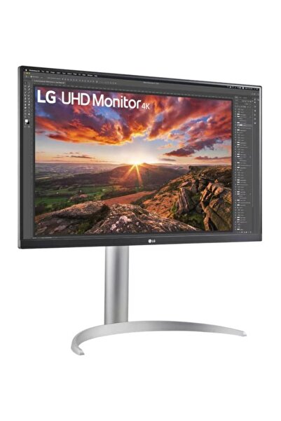 LG Monitor IPS LED LG 24" 27UP850K-W, UHD (3840 x 2160), HDMI, DipslayPort, Pivot, Speakers (White/Silver)