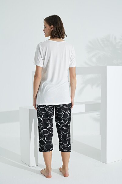 Etoile Bambu Soft Kumaş Kısa Kol Kapri Takım 71040