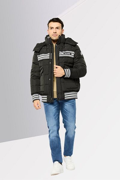 Michael Kors Men Quilted Puffer Jacket, Black