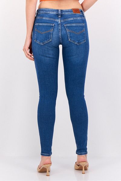 Esprit Women Skinny Fit Embellished Stretchable Jeans, Navy