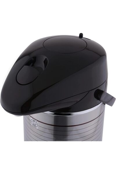 ALSAIF Coffee And Tea Vaccum Flask In Brown / Leak-proof And Keeps Drinks Hot 2.5 Liter