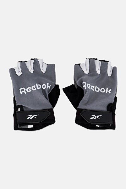 Reebok Men Brand Logo Fitness Gloves, Grey