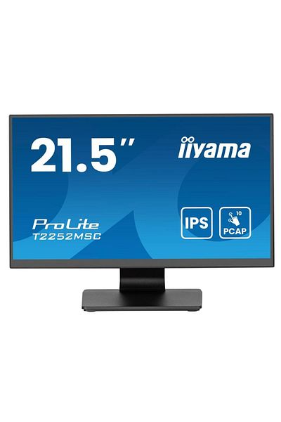 IIYAMA Monitor Iiyama IPS LED 21.5" T2252MSC-B2AG, HDMI, DipslayPort, Touchscreen, Boxe (Negru)