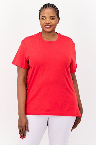 adidas Women Sportswear Fit Short Sleeve Outdoor T Shirt Red