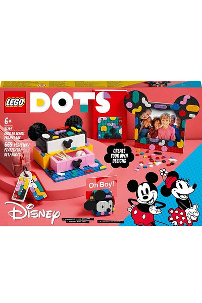 LEGO LEGO DOTS Disney Mickey Mouse Minnie Mouse Back To School Project Box 41964 669 Pieces