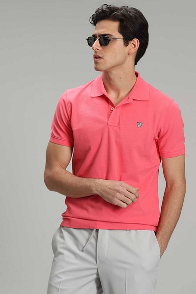 Lufian Ανδρικό μπλουζάκι Laon Sports Polo Candy Pink