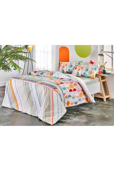 Taç Genç Modası Nevresim Takımı Reed Pembe Tek Kişilik