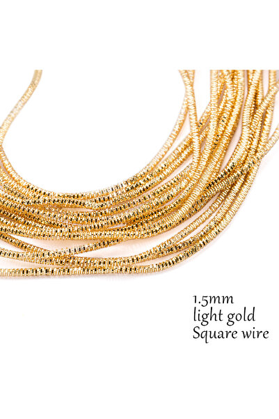 Choice square-light gold French Bullion Wire French Coil Embroidery Silk Thread Sewing DIY Accessories Jew