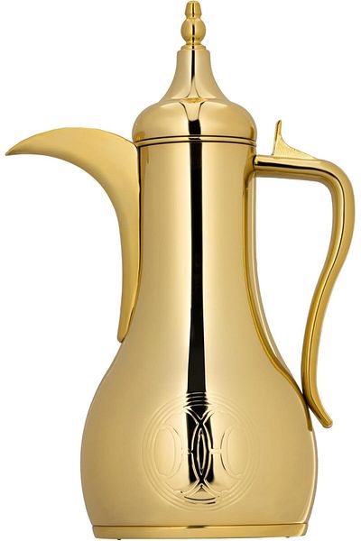 ALSAIF Coffee And Tea Vaccum Flask In Gold / Leak-proof And Keeps Drinks Hot 0.85 Liter