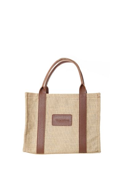 Baghashtag Jute Tote Brown Bag