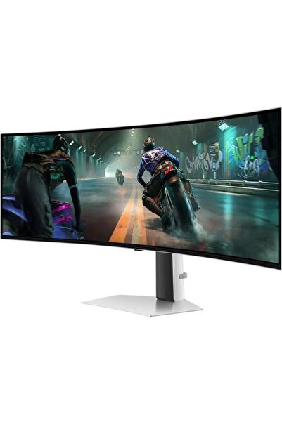 Samsung Monitor Gaming OLED Samsung Odyssey G9 49", DQHD (5120 x 1440), Ecran curbat, 144 Hz, 0,03 ms