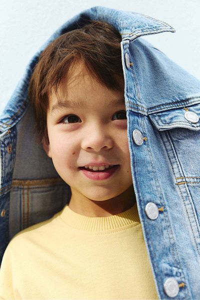 H&M سترة جينز فضفاضة