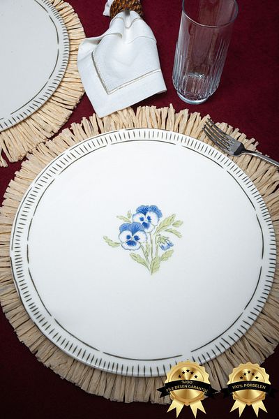 Heda Porselen Mimosa 32cm Set of 2 Pizza Plates