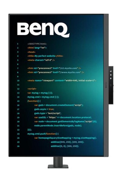 BENQ Monitor IPS LED BenQ 28.2" RD280UA, UHD (3840 x 2560), HDMI, DisplayPort, Boxe, Pivot (Negru)