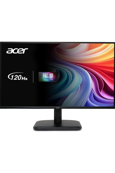 ACER Monitor IPS LED Acer 24.5" EK251QGBI, Full HD (1920 x 1080), VGA, HDMI, 120 Hz, 4 ms (Negru)