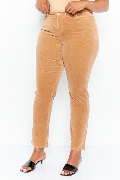 Ralph Lauren Women Plus Size Textured Pant, Tan