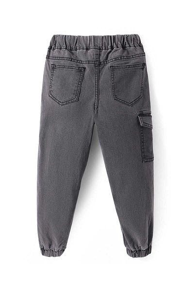 Pine kids Pine Kids Cotton Woven Full length Washed Jeans with Cargo Pocket - Charcoal Grey