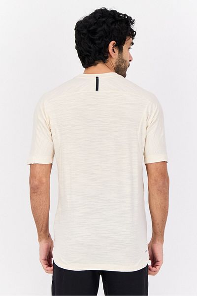 adidas Men Sportswear Fit Short Sleeves Training T-shirt, Beige