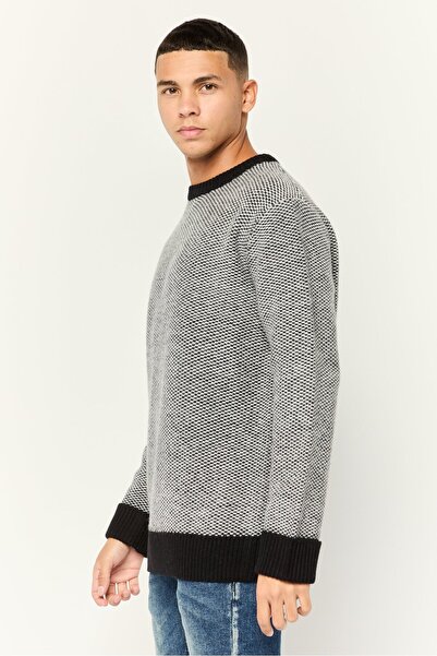 Esprit Men Crew Neck Knitted Sweater, Multicolour