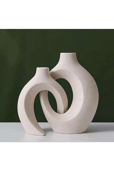 TPOL New Model Special Design - Ivy Arm and Coke Vase, Set of Two