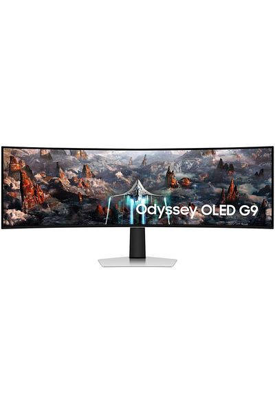 Samsung Monitor OLED Samsung Odyssey G9, 49", WQHD, Ecran curbat, FreeSync, 240Hz, 0,03Ms (Alb)