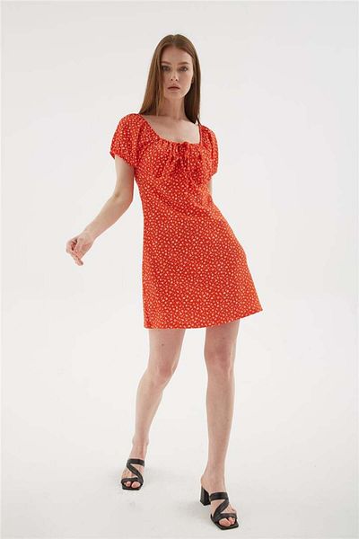Fashion Friends Red Short Sleeve Dress