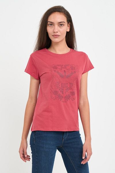 Timeout Tricou dama cu maneca scurta si imprimeu grafic text