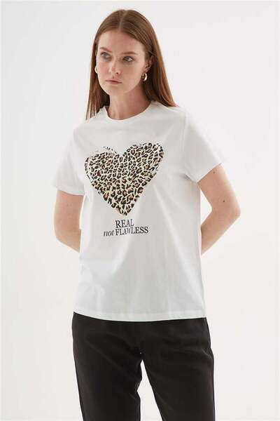 Fashion Friends Štampano 100% pamuk Pakovanje belih majica