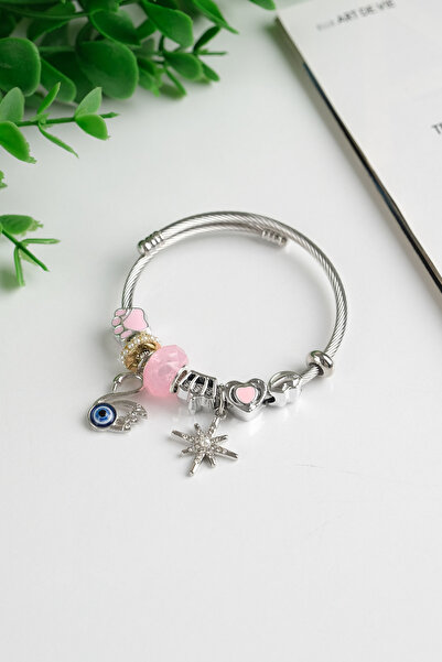 Jack Ferrero ÇELİK RENK ATMAZ KELEPÇE FİGÜRLÜ BİLEKLİK (FİGÜRLER KARIŞIK GELM...