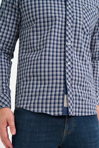 Timeout Camasa barbat comfort cu maneca lunga si model in carouri